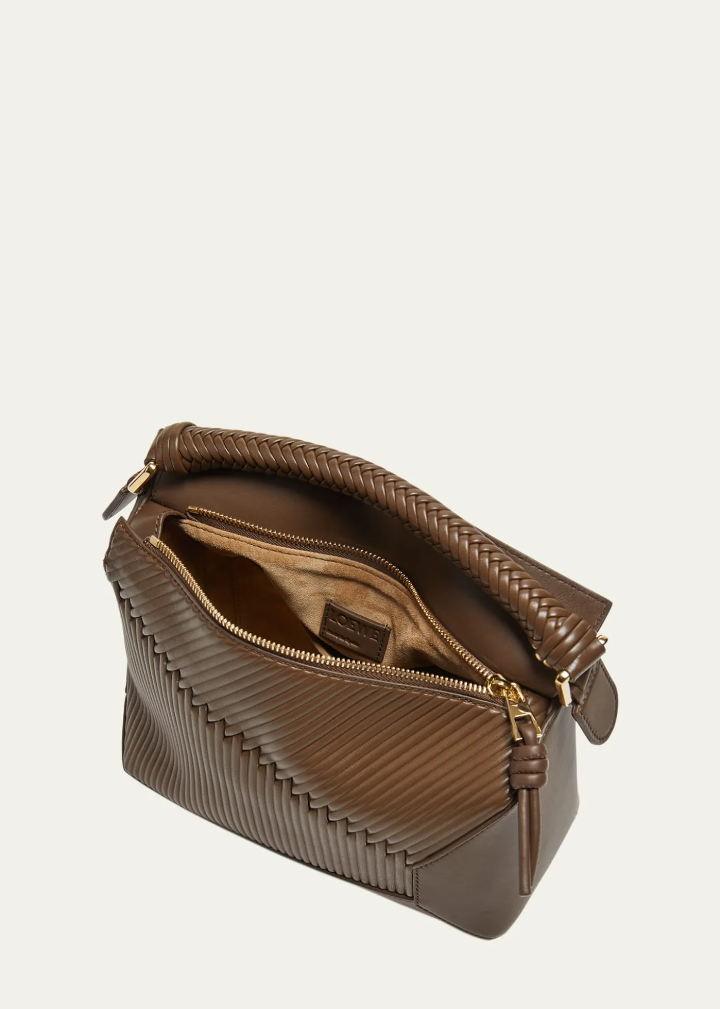 LoewePuzzle Edge Small Calfskin Top-Handle Bag