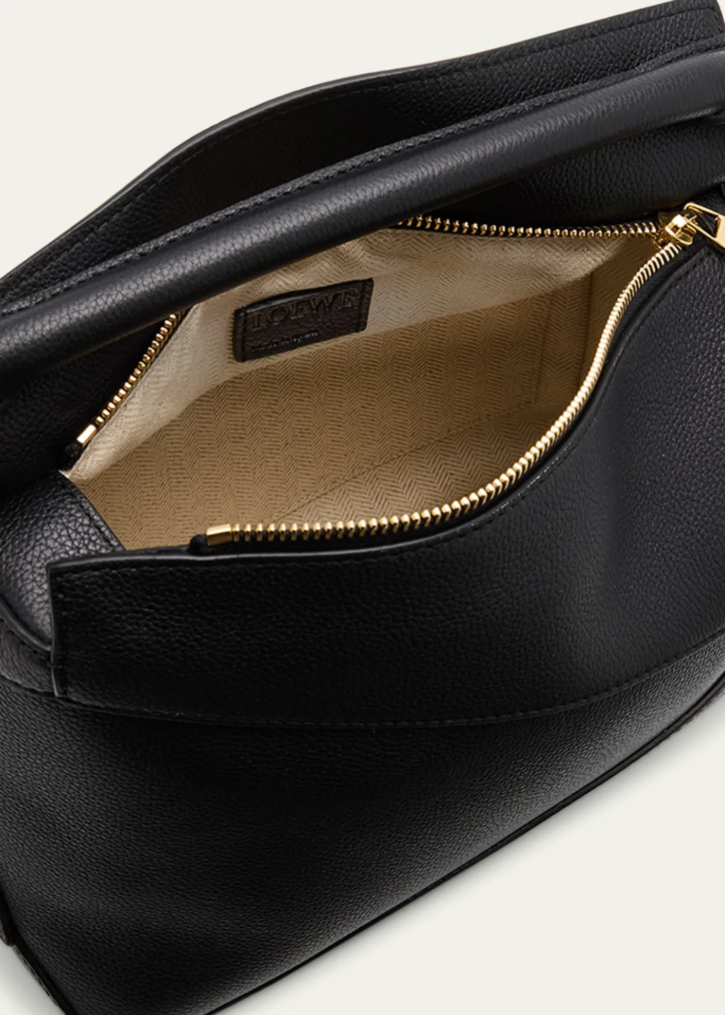 LoewePuzzle Edge Small Top-Handle Bag in Grain Leather