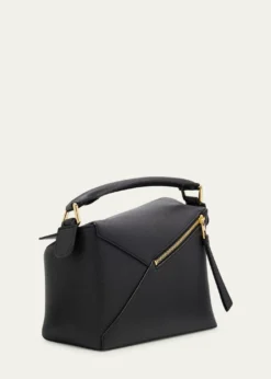 LoewePuzzle Edge Small Top-Handle Bag in Grain Leather