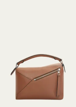 LoewePuzzle Edge Small Top-Handle Bag in Leather