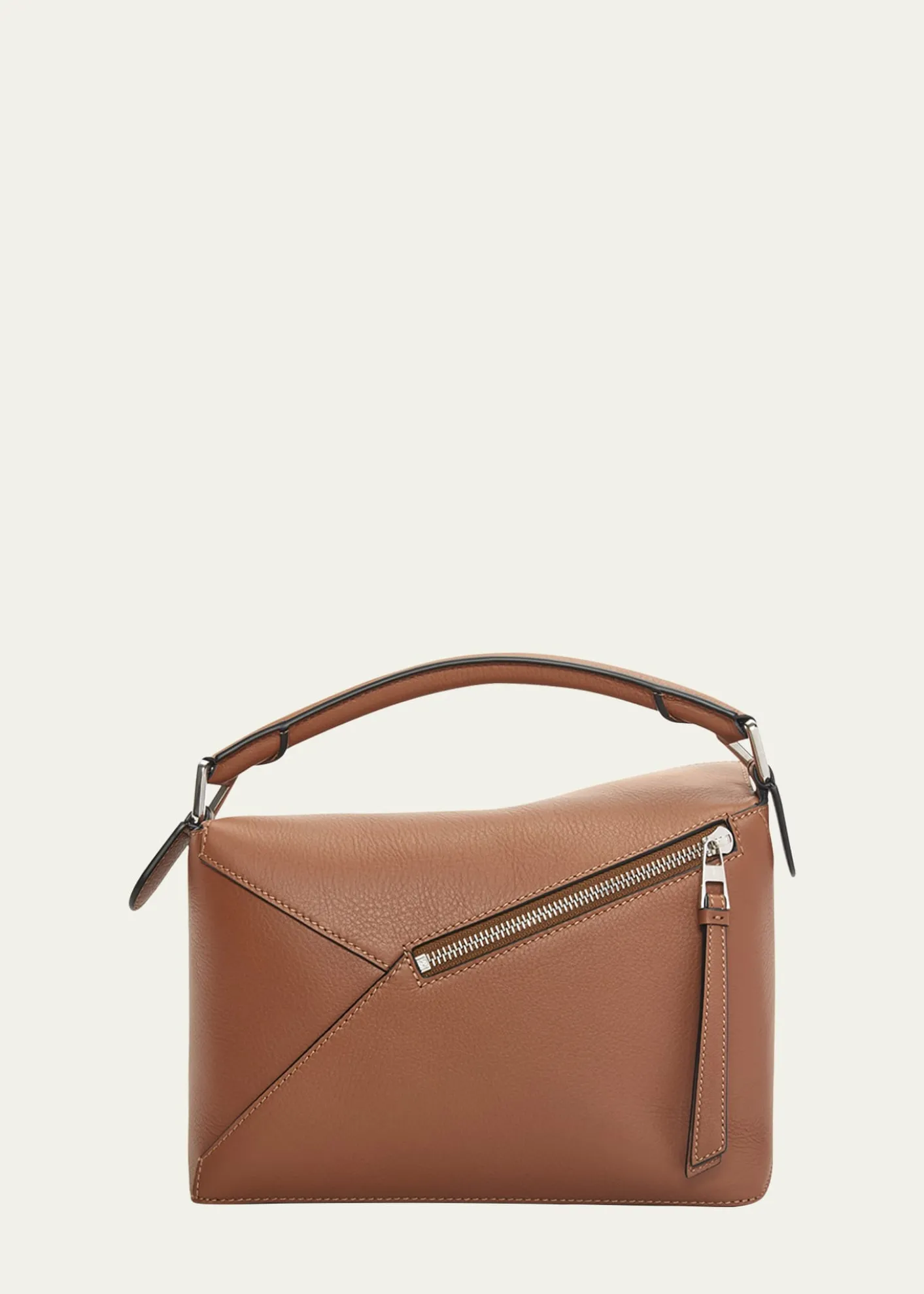 LoewePuzzle Edge Small Top-Handle Bag in Leather
