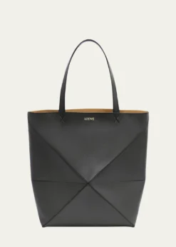 LoewePuzzle Fold Large Tote Bag in Shiny Leather