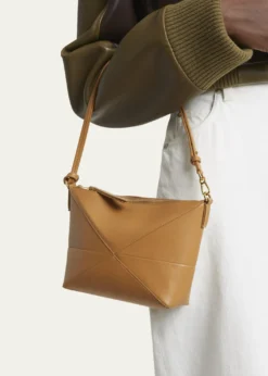 LoewePuzzle Fold Leather Pouch Shoulder Bag