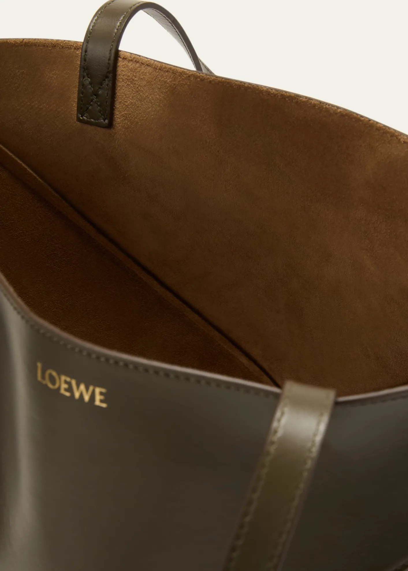 LoewePuzzle Fold Medium Tote Bag in Shiny Leather