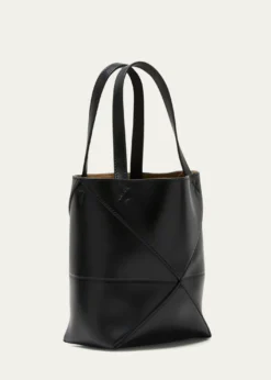 LoewePuzzle Fold Mini Tote Bag in Shiny Leather