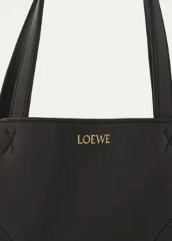 LoewePuzzle Fold Mini Tote Bag in Shiny Leather