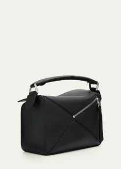 LoewePuzzle Fringed Top-Handle Bag in Leather