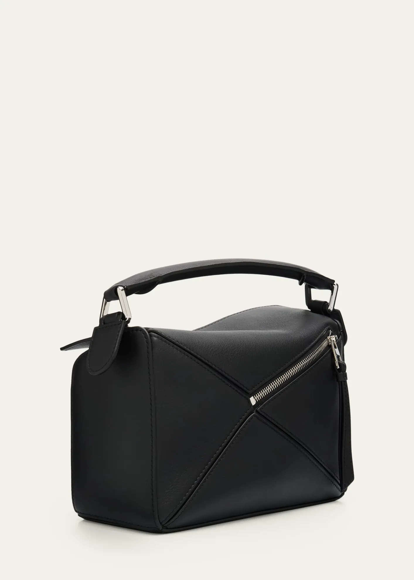LoewePuzzle Fringed Top-Handle Bag in Leather