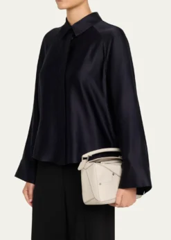 LoewePuzzle Panta Small Top-Handle Bag in Leather