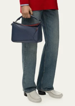 LoewePuzzle Small Layered Top-Handle Bag