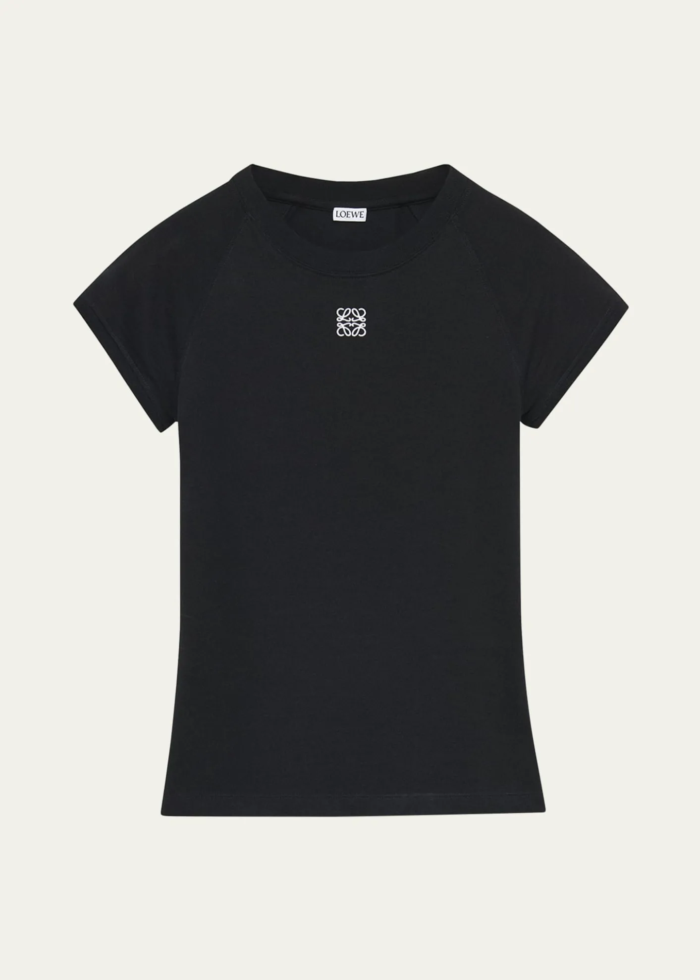 LoeweRibbed Anagram Short-Sleeve Tee
