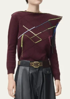 LoeweRounded Suede Belt