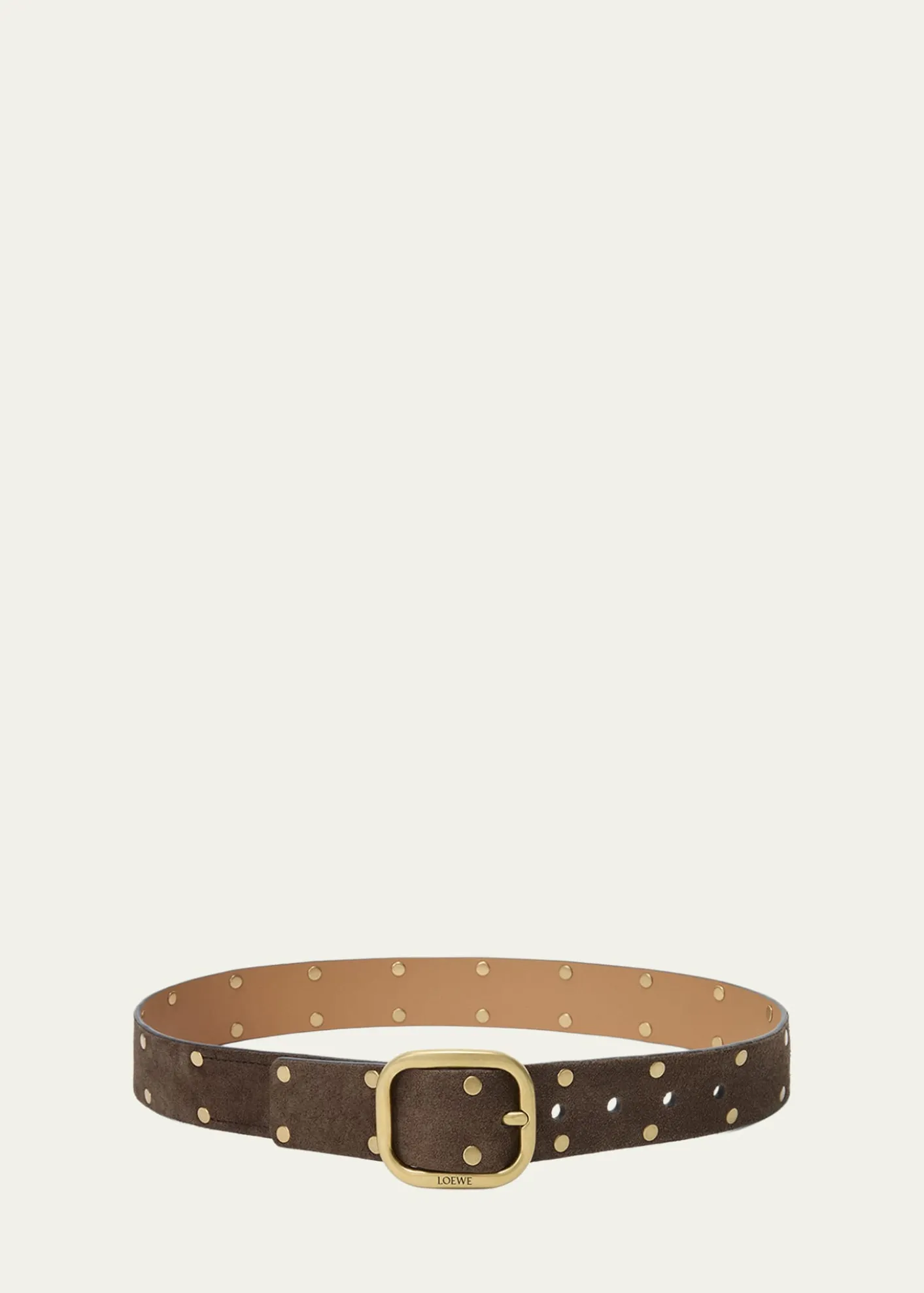 LoeweRounded Suede Belt