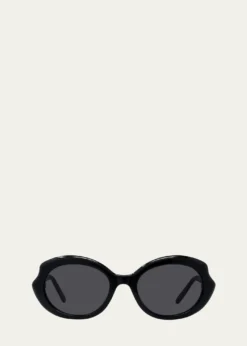LoeweRound Slim Acetate Sunglasses