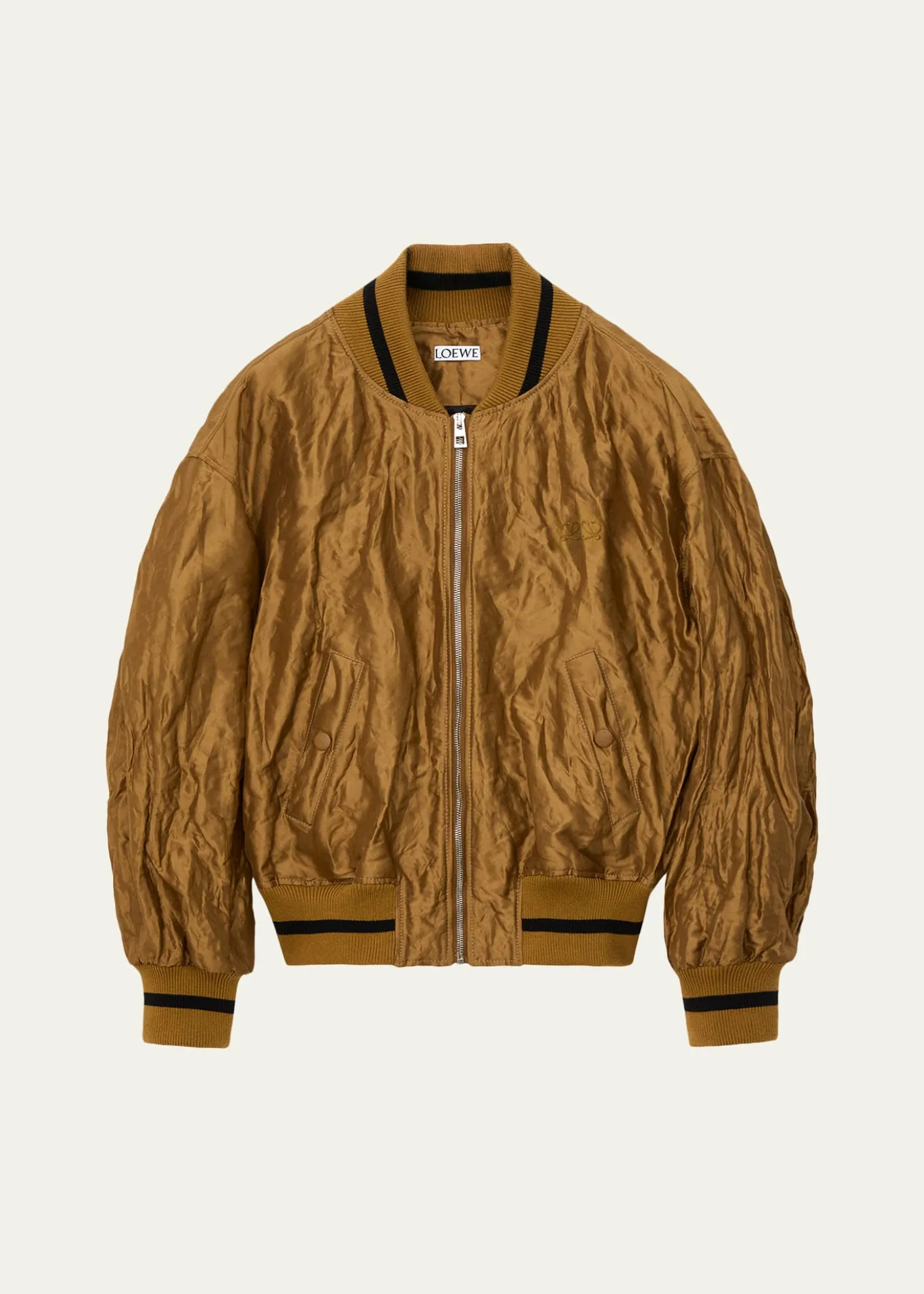 LoeweSatin Oversized Bomber Jacket