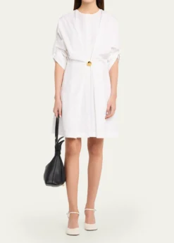 LoeweScarf Medium Knotted Leather Shoulder Bag