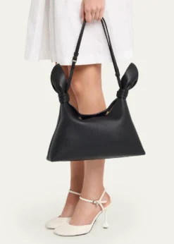 LoeweScarf Medium Knotted Leather Shoulder Bag