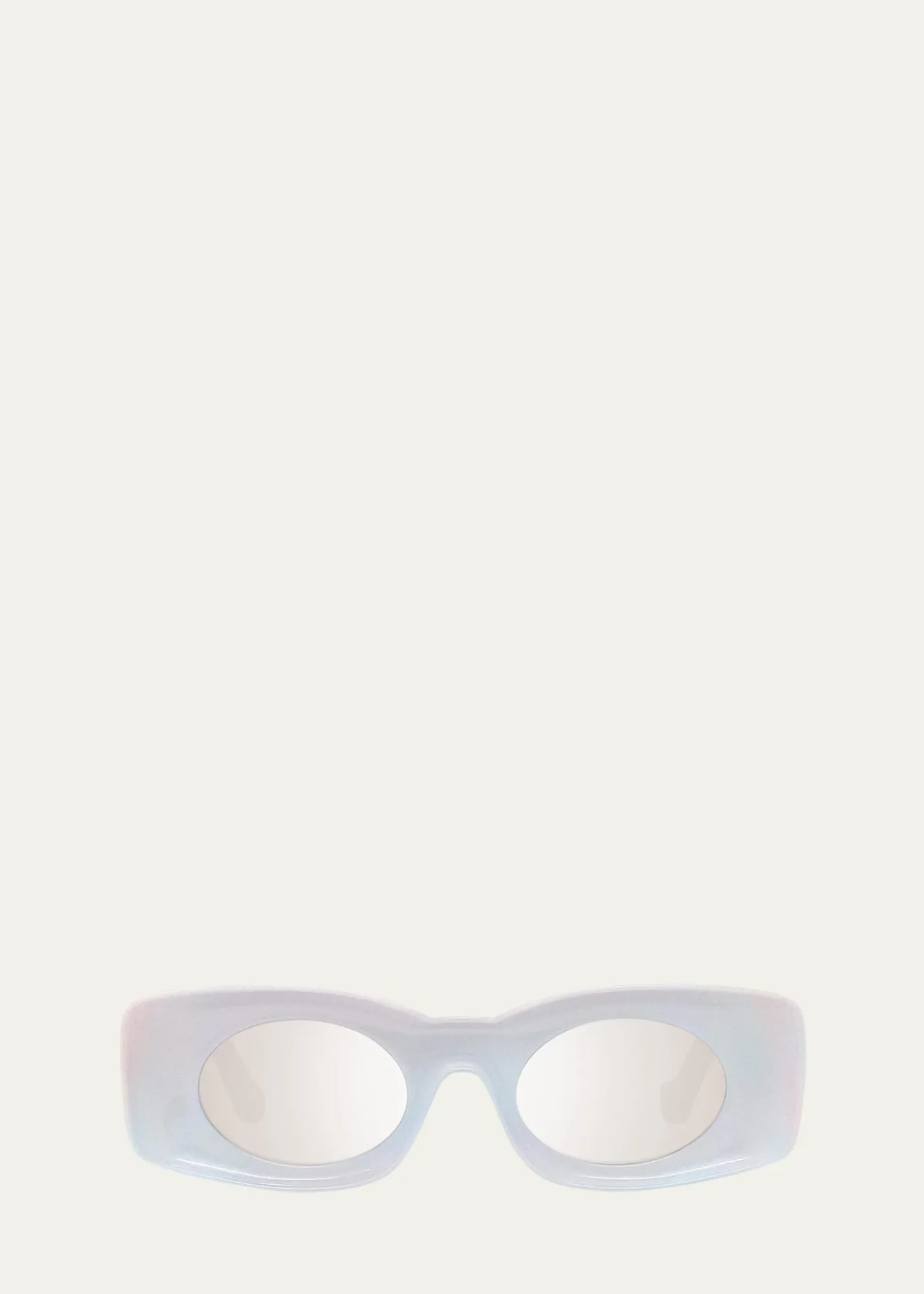 LoeweShimmery Injected Plastic Rectangle Sunglasses