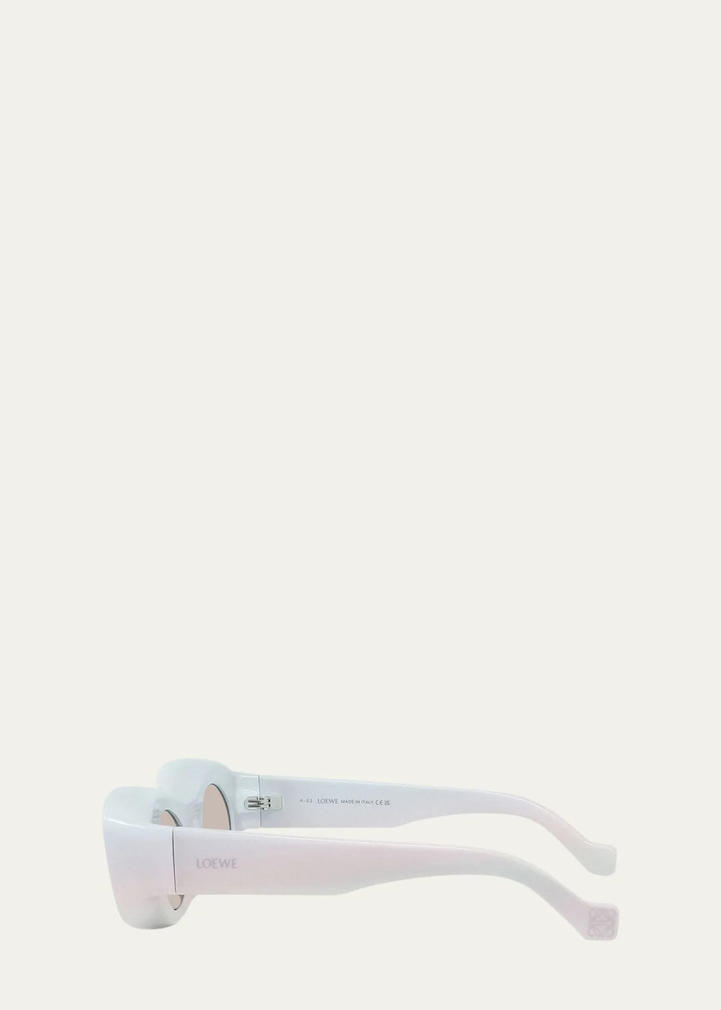 LoeweShimmery Injected Plastic Rectangle Sunglasses