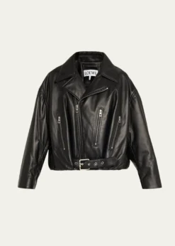 LoeweShort Nappa Lambskin Biker Jacket