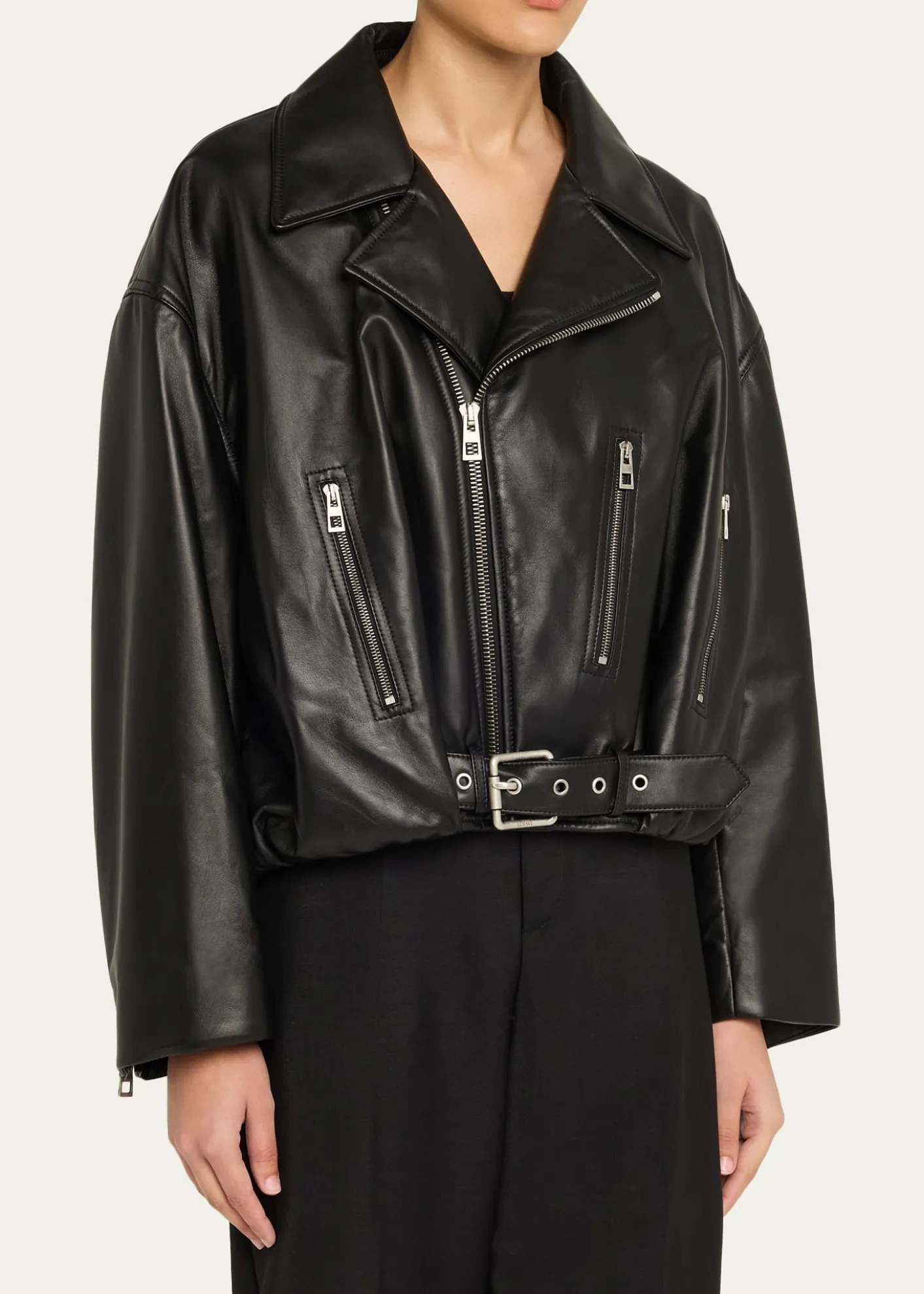 LoeweShort Nappa Lambskin Biker Jacket