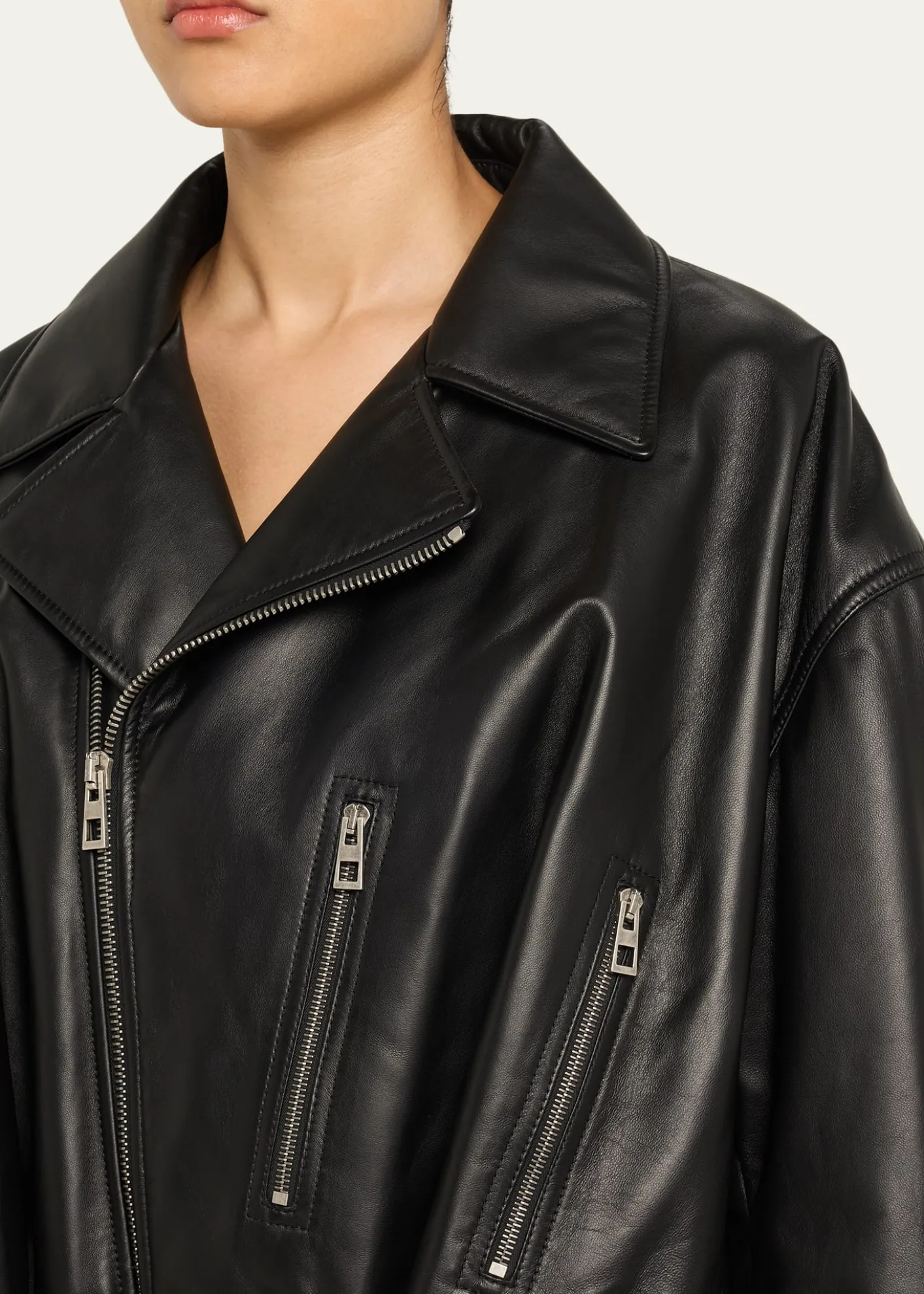 LoeweShort Nappa Lambskin Biker Jacket
