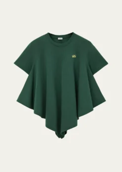 LoeweShort-Sleeve Cape T-Shirt