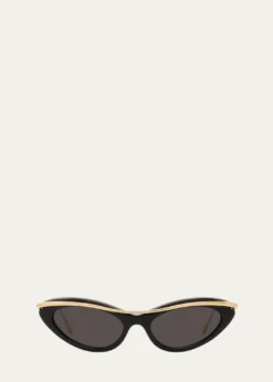 LoeweSignature Acetate & Metal Cat-Eye Sunglasses