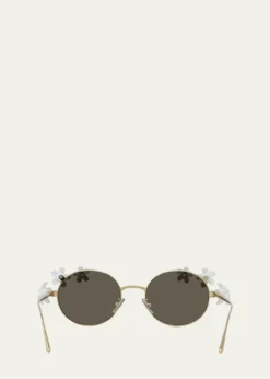 LoeweSignature Floral Metal Sunglasses