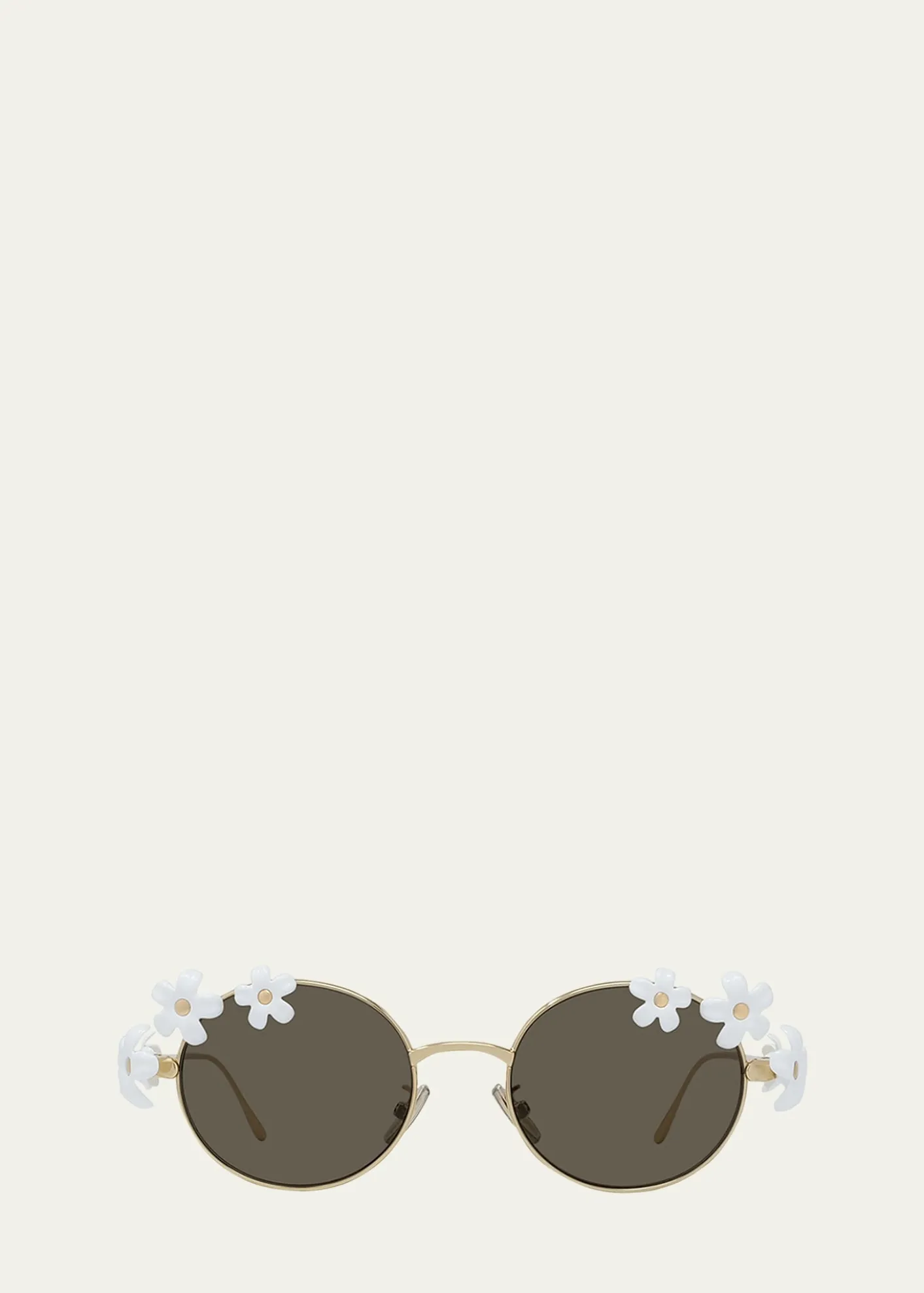 LoeweSignature Floral Metal Sunglasses