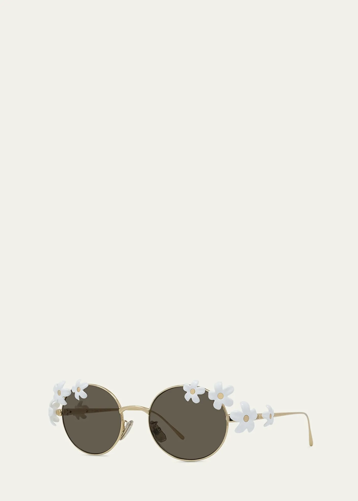 LoeweSignature Floral Metal Sunglasses