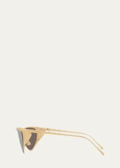 LoeweSignature Metal & Nylon Shield Sunglasses