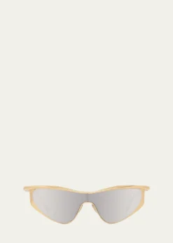 LoeweSignature Metal & Nylon Shield Sunglasses