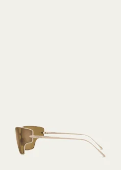 LoeweSignature Metal & Nylon Shield Sunglasses