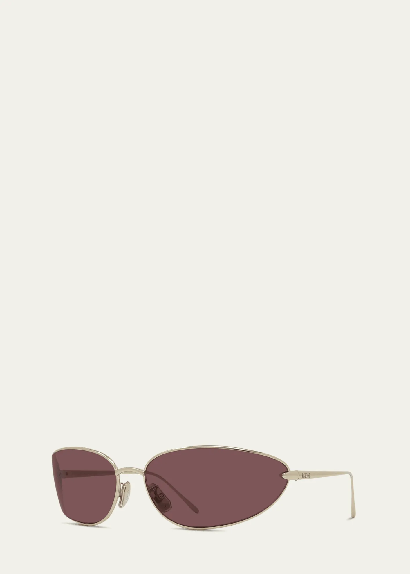 LoeweSignature Wrap Around Metal Sunglasses