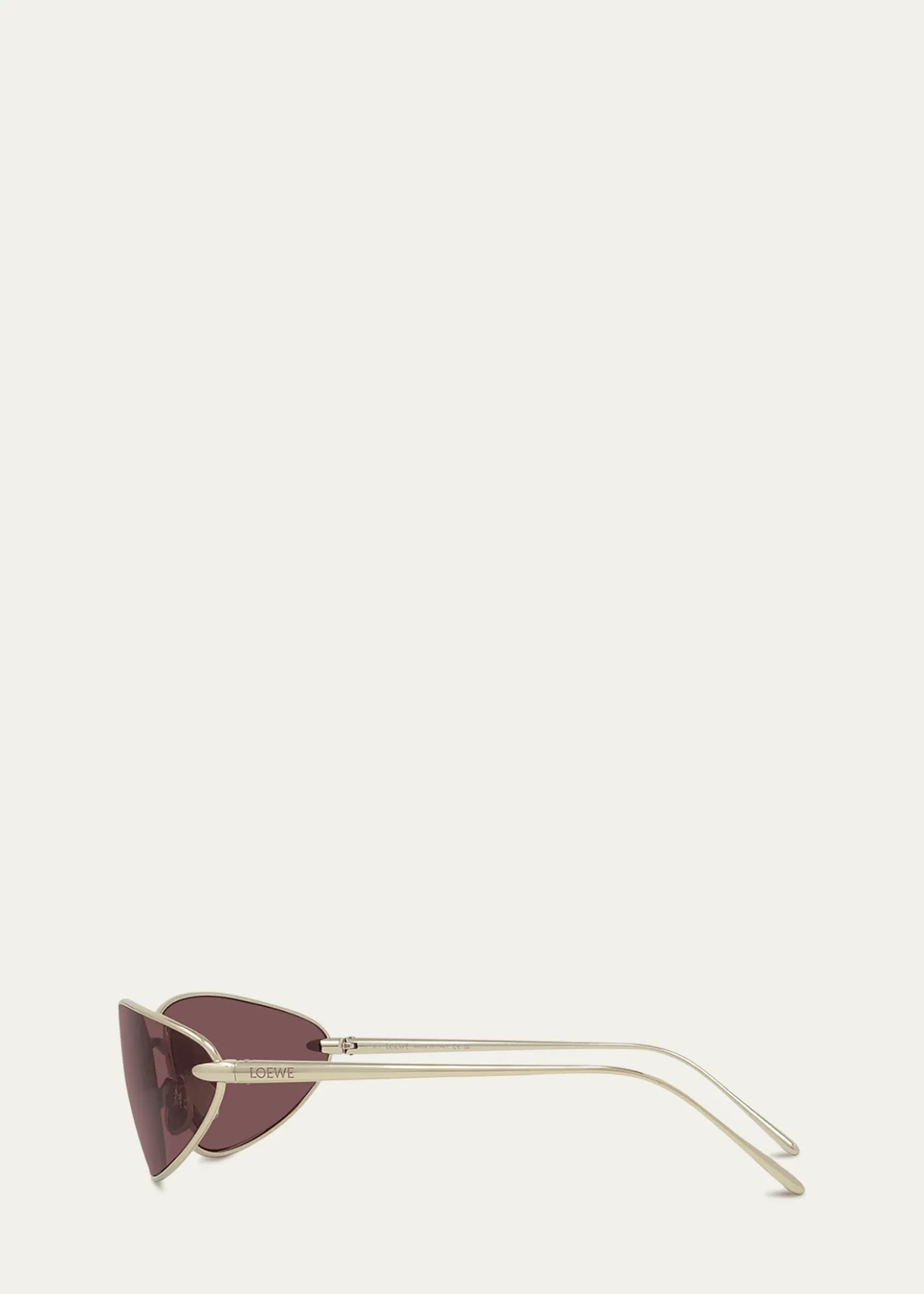LoeweSignature Wrap Around Metal Sunglasses