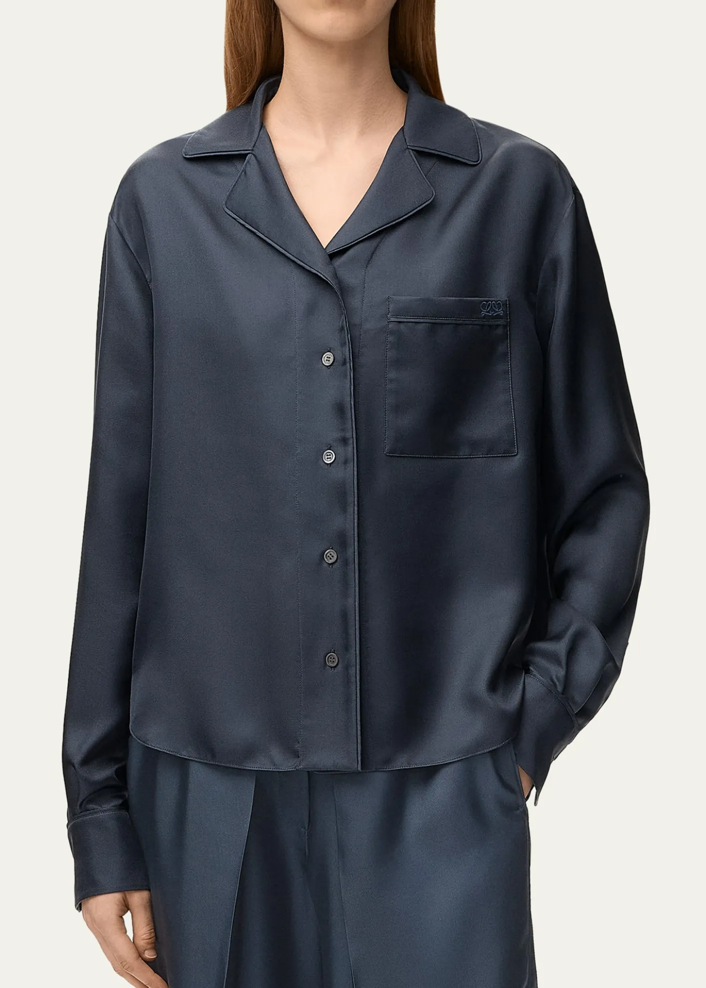 LoeweSilk Twill Pajama Shirt