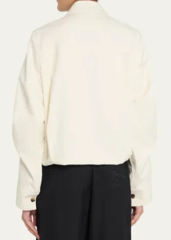 LoeweSingle-Breasted Cotton Balloon Jacket
