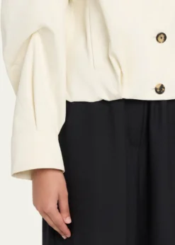 LoeweSingle-Breasted Cotton Balloon Jacket