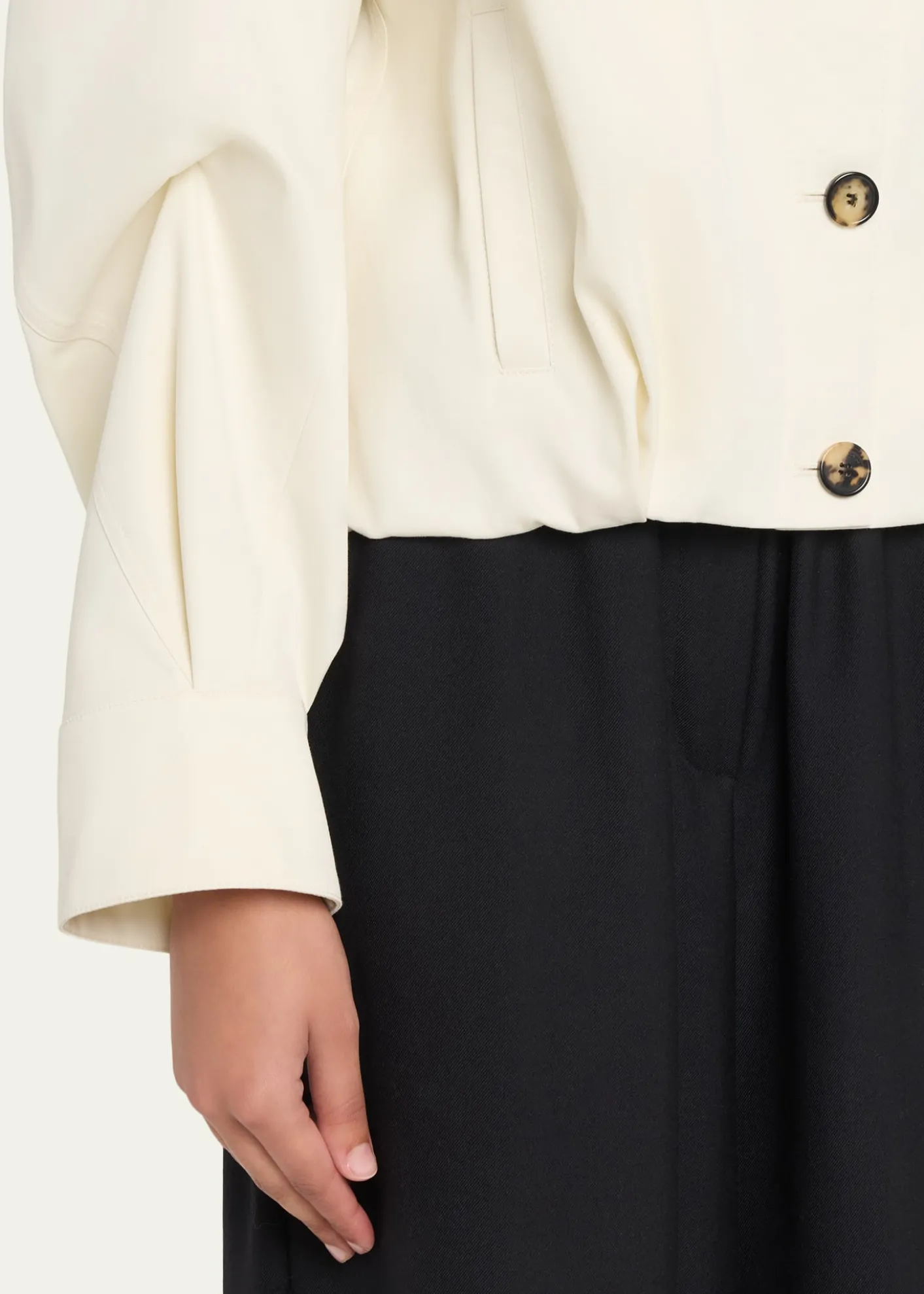 LoeweSingle-Breasted Cotton Balloon Jacket