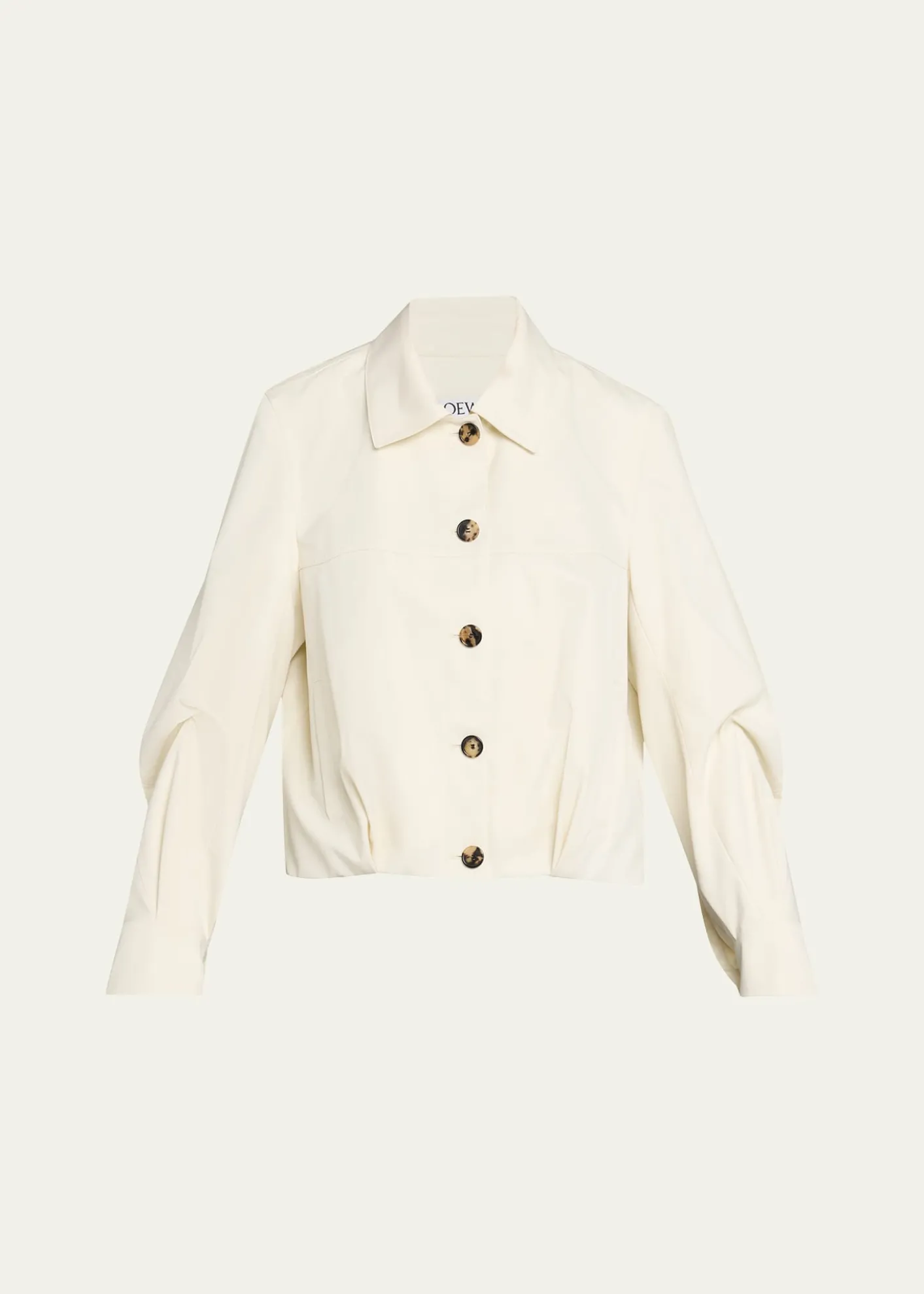 LoeweSingle-Breasted Cotton Balloon Jacket