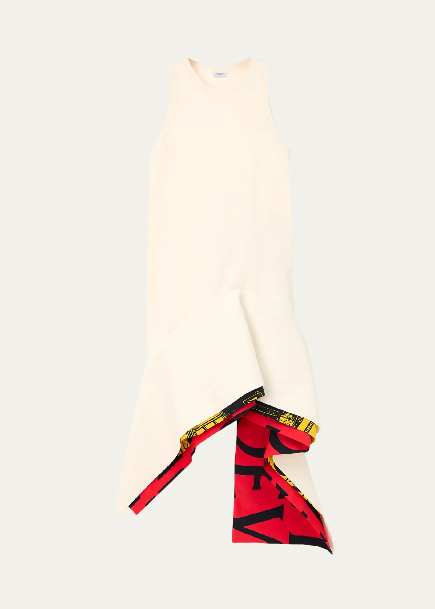 LoeweSleeveless Layered Asymmetric Mini Dress
