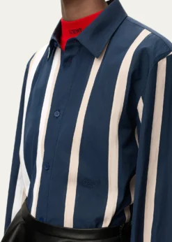 LoeweStripe Paneled Button-Down Shirt
