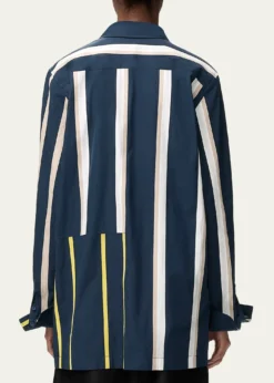 LoeweStripe Paneled Button-Down Shirt