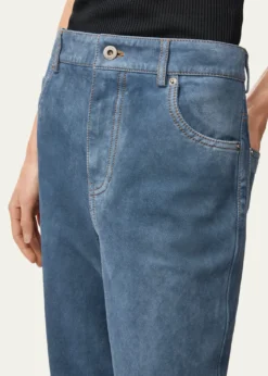 LoeweSuede Goatskin Straight-Leg Trousers