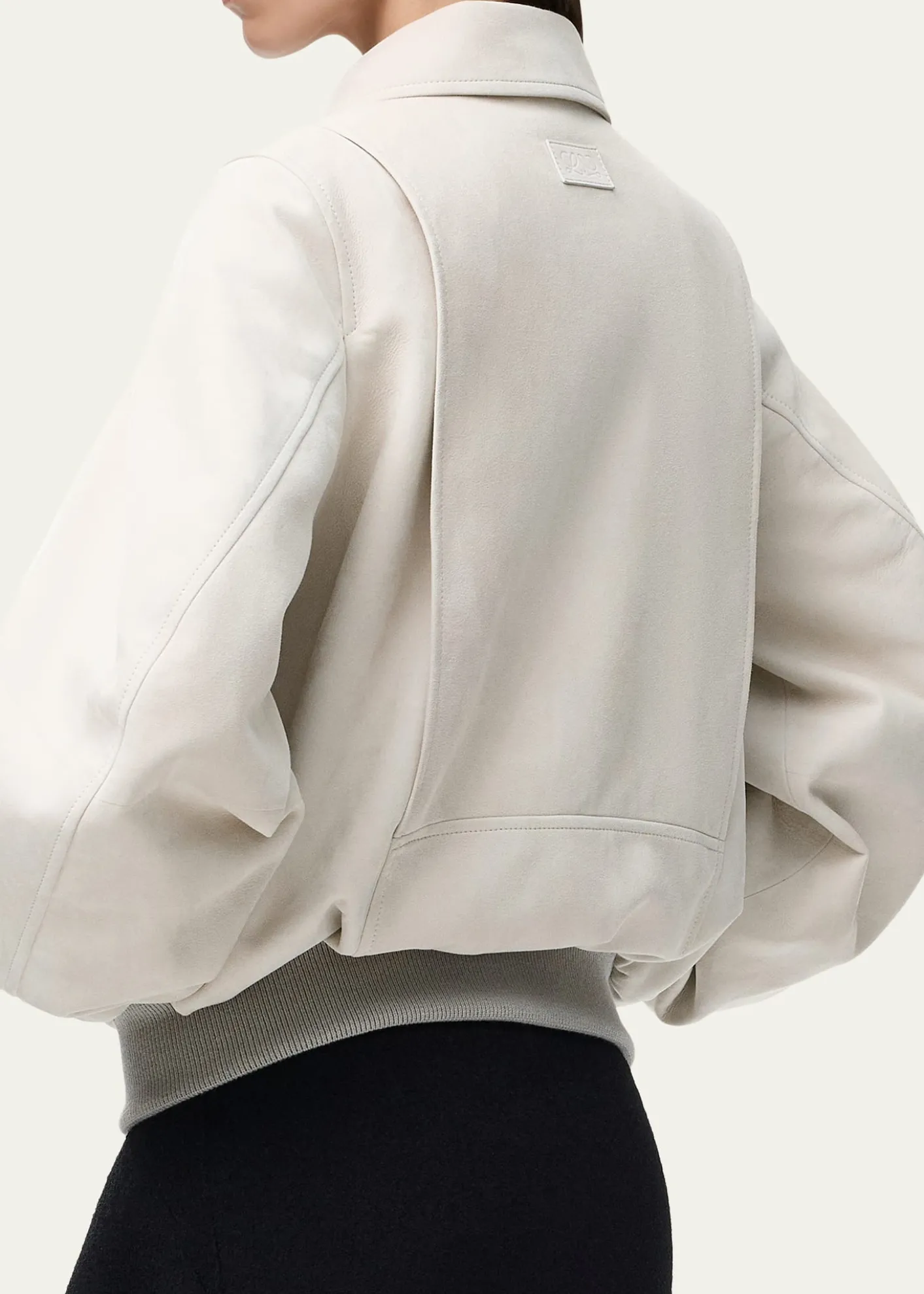 LoeweSuede Oversized Bomber Jacket