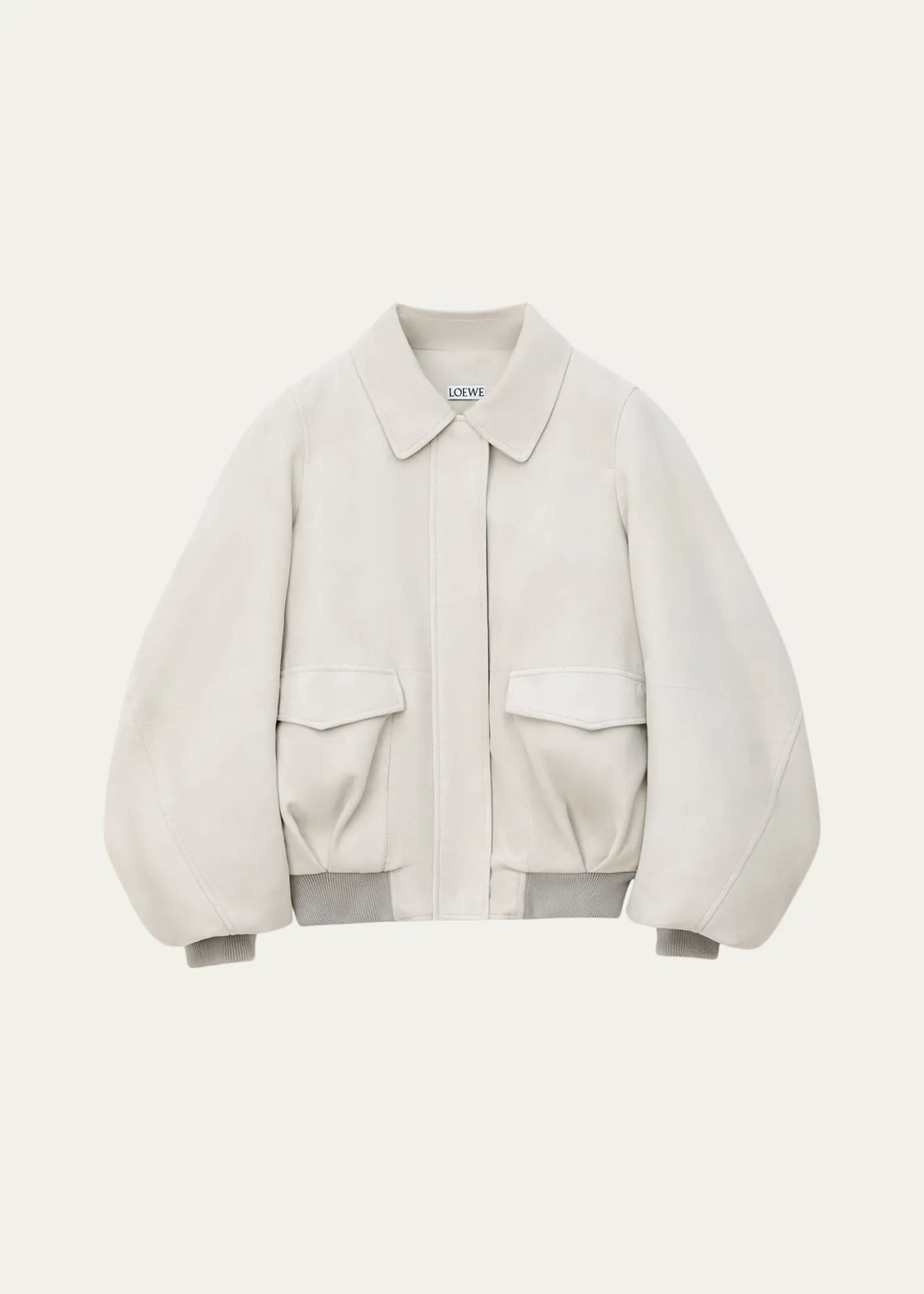 LoeweSuede Oversized Bomber Jacket