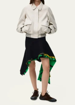 LoeweSuede Oversized Bomber Jacket