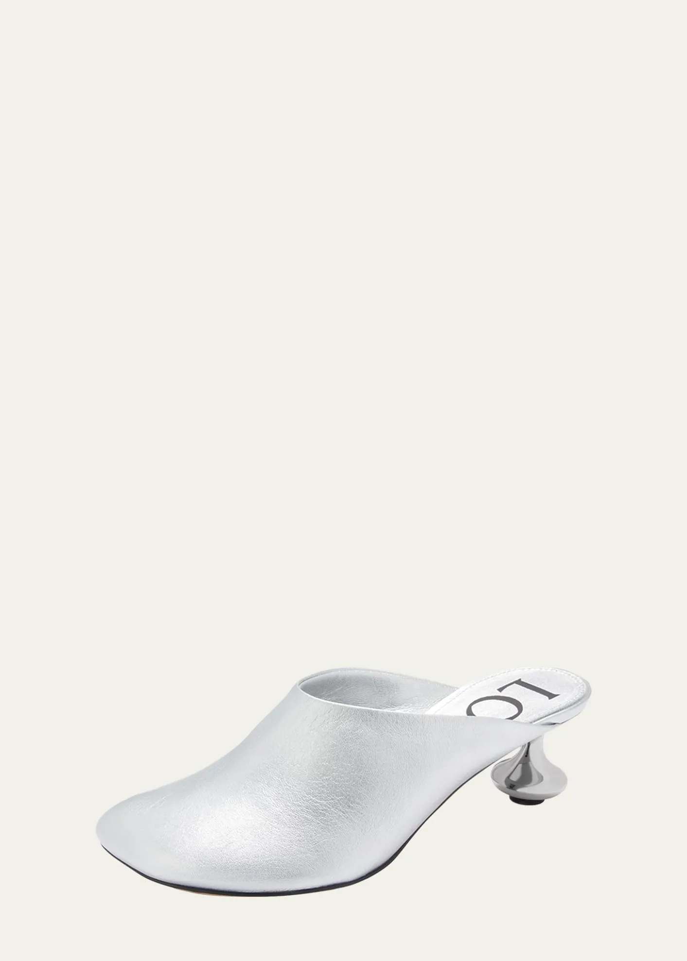 LoeweToy Metallic Mule Pumps