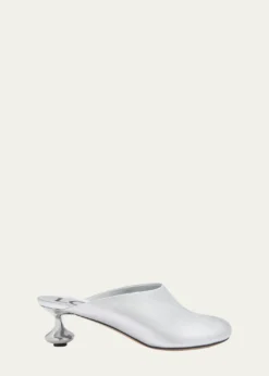 LoeweToy Metallic Mule Pumps